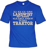 Witziges Sprüche T-Shirt für Landwirte / Bauern + cooles Blechschild -- Top Geschenkidee!!