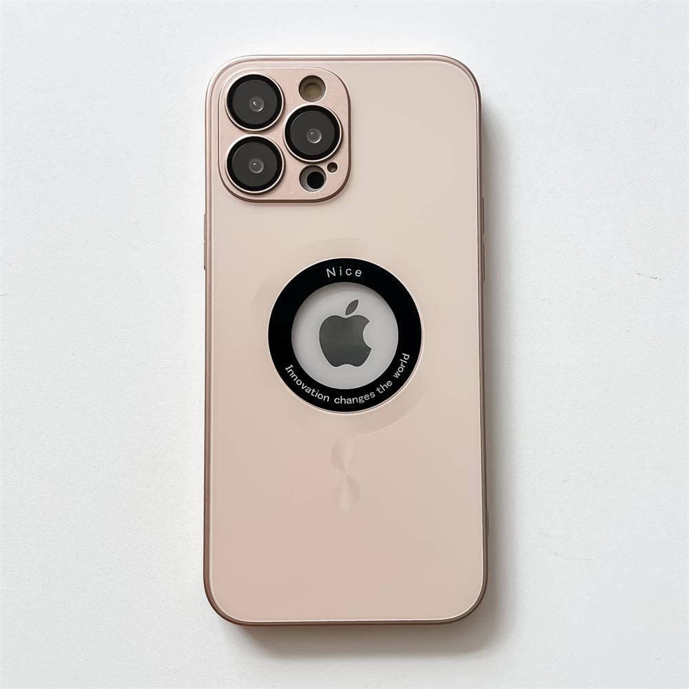 Ze szklaną soczewką matowe szklane etui na telefon iPhone 14 Pro