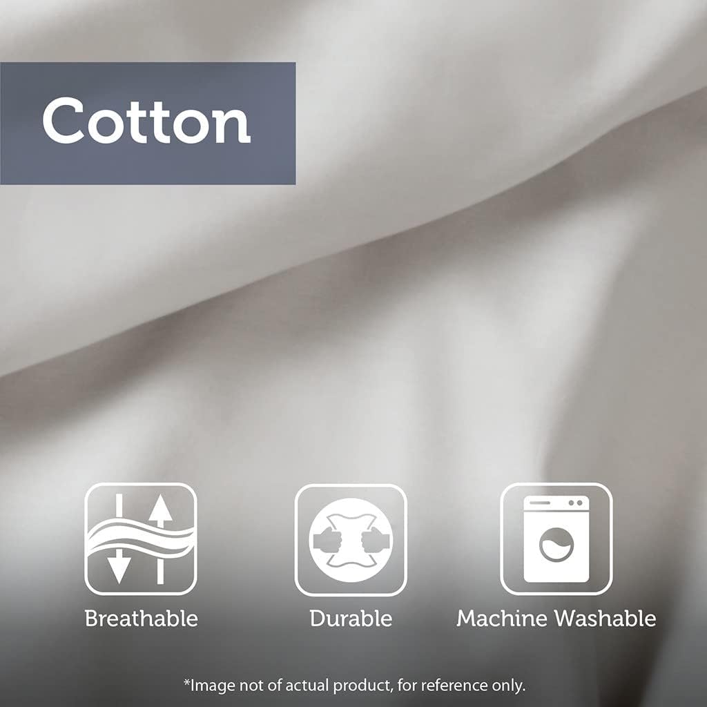 Tufted Cotton Chenille Medallion Fringe Coverlet Mini Set Off-White King/Cal King