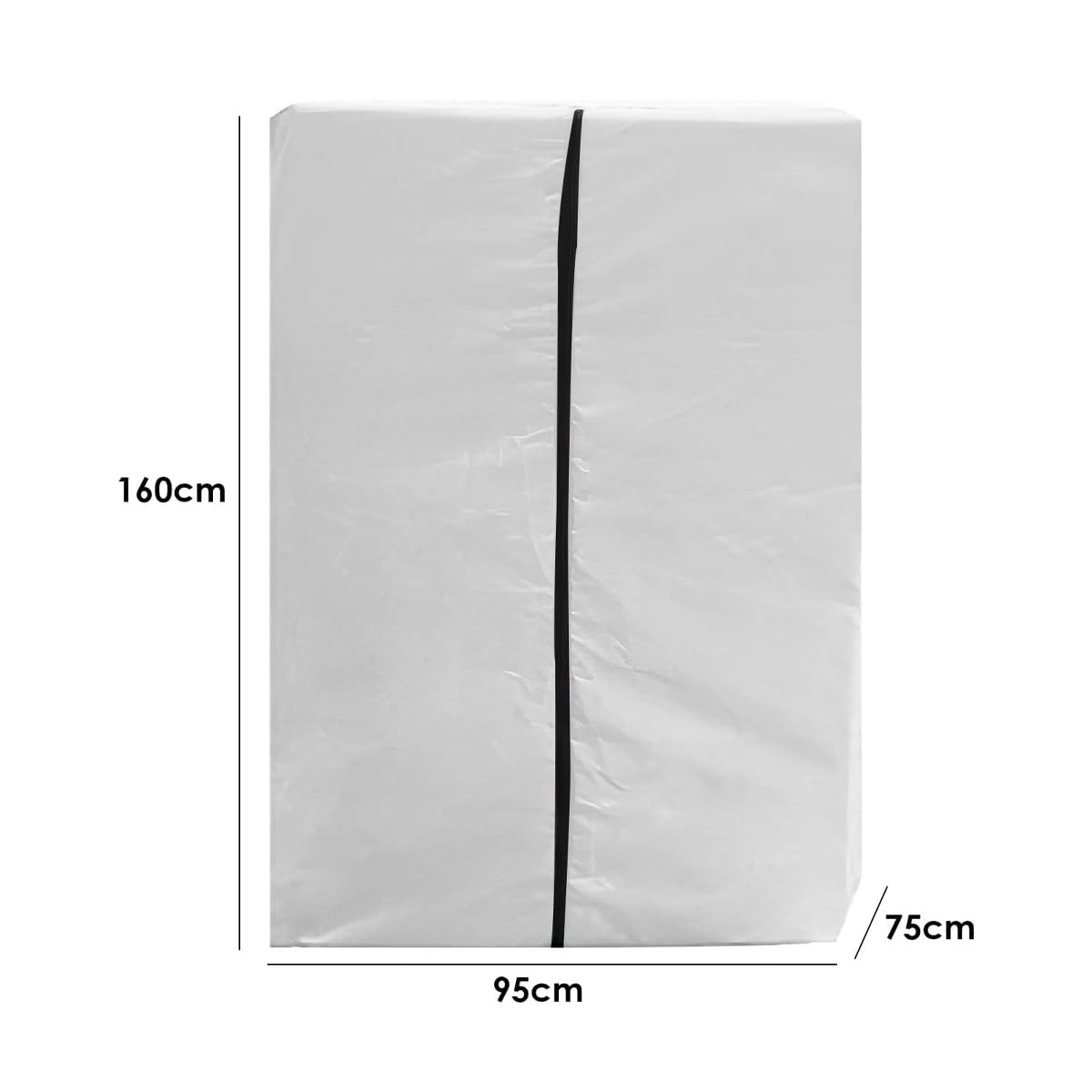 Copertura Protettiva Antipolvere per Tapis roulant Pieghevole in Argento, con Coulisse per Palestra Domestica, 95 x 75 x 160 cm