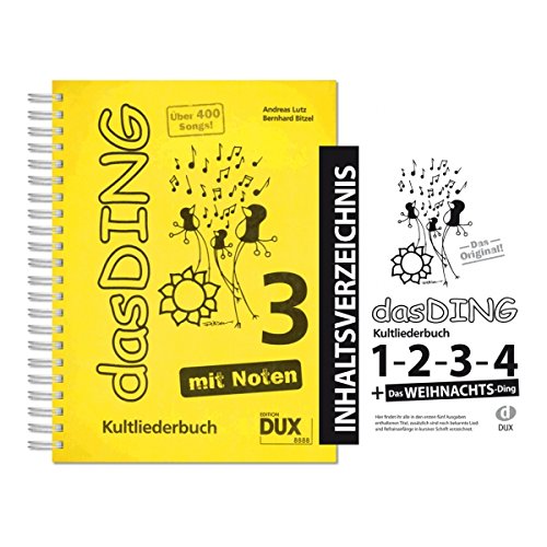 Dux Verlag Das Ding 3 con note + sommario | libro canzoni di culto | Songbook