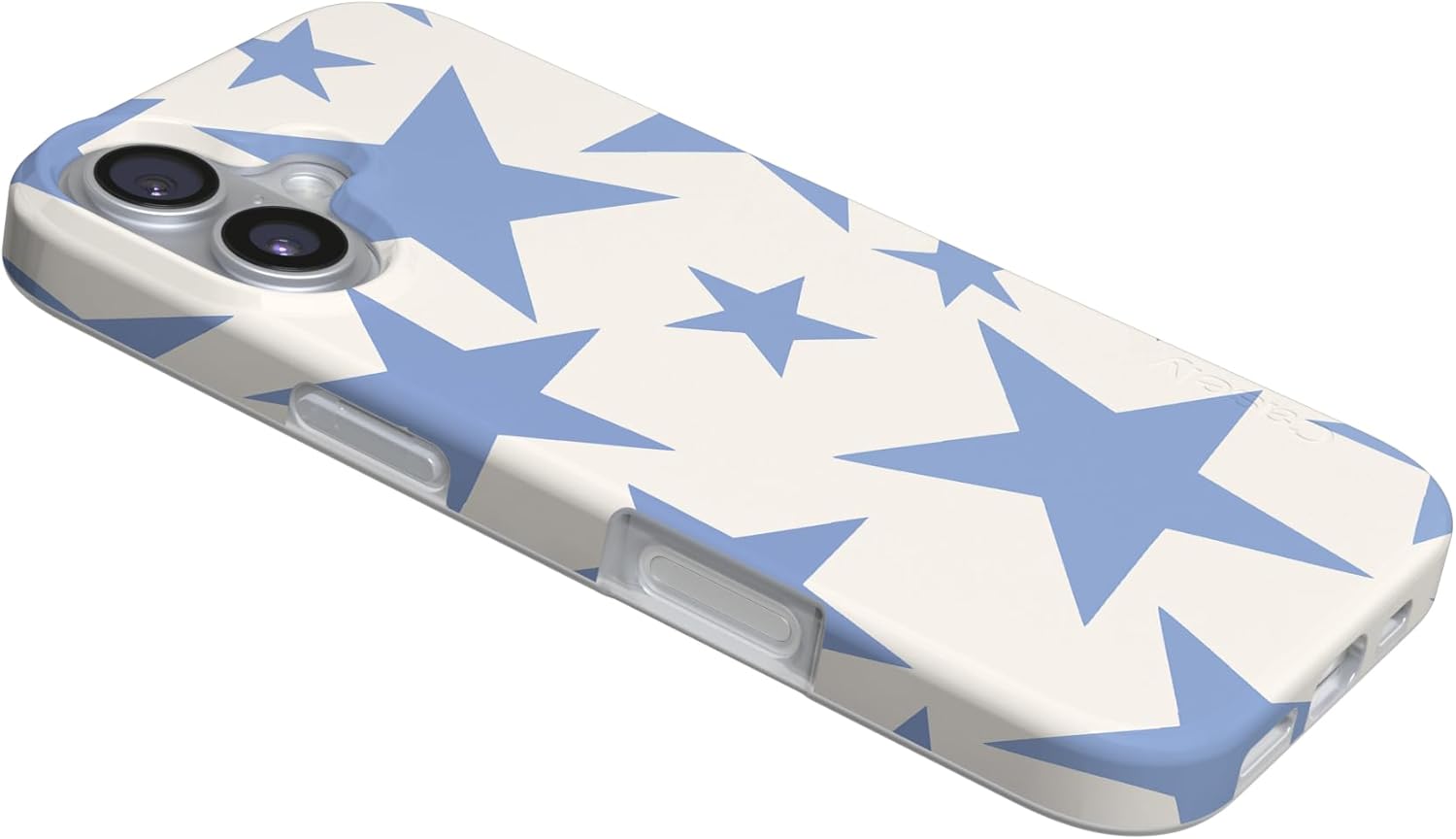 Casely iPhone 17 Case | Stars Align | Blue & White Stars | Compatible with MagSafe | Classic Ultra Slim Design