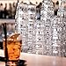 Bormioli Rocco Rock Bar Stackable Double Old Fashioned Glasses, 13 1/4 Ounce, Set of 6