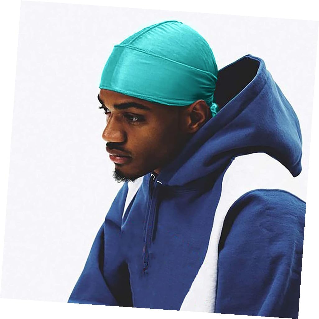 8 Turbantes Piratas de Satén para Ondas de Cabello, Diseño Largo y Cómodo, Gorro Elástico Unisex para Dormir y Estilo Pirata Color Aleatorio
