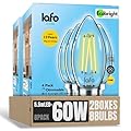 LafoHome EcoBright Dimmable LED Candelabra Light Bulbs, B11 Chandelier Bulbs 60W Equivalent E12 Base, 2700K Warm White, CRI90, High Color Accuracy, Flicker Free, ETL and FCC Certified 8 Pack