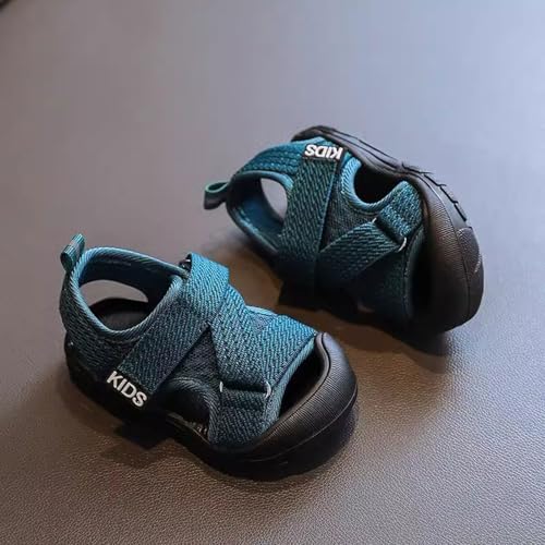 IWIHMIV Boys Summer Outdoor Athletic Sport Sandals Girls Hiking Beach Casual Non Slip Adjustable Sandals for Toddler3