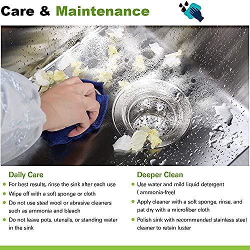 Hykolity 33-Inch Undermount 50/50 Double Bowl 16 Gauge Stainless Steel Kitchen Sink #TOP4