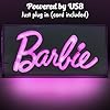 Barbie LED Neon Light - Officially Licensed Free Standing or Wall Mountable Pink Light Sign - Play Makeup Room Accessories & Decor for Bedroom| Paladone #3