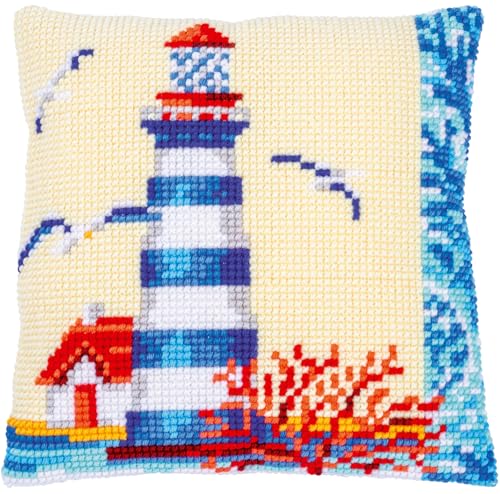 Vervaco Lighthouse with Seagulls Needlepoint Kit
