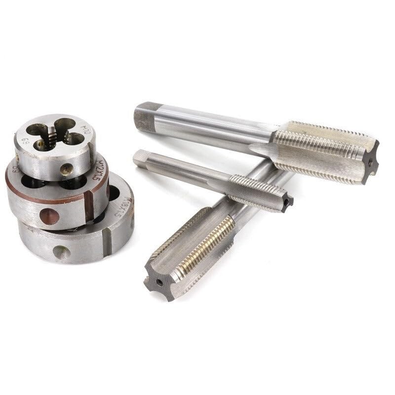 2pcs Right Hand Metric Tap Die Set M13-M24, Used for Machine Tool Internal and External Thread Tapping and Thread Repair Tools