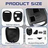 2 Set 2 Button Key Fob Cover, Compatible with Toyota Key Cover Replacement Repair Kit with Rubber Pad for Avensis Corolla Camry RAV4 Previa Tarago Prado Tundra Avalon Hilux Land Prius Sienna Verso - Image 3