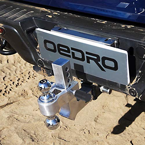 Oedro Adjustable Trailer Hitch, 6 Inch Drop Hitch Ball Mount Fits 2 Inch Receiver, Forged Aluminum Towing Hitch, 2" & 2-5/16" Tow Balls With Double Pin Key Locks, 10,000Lbs. #TOP6