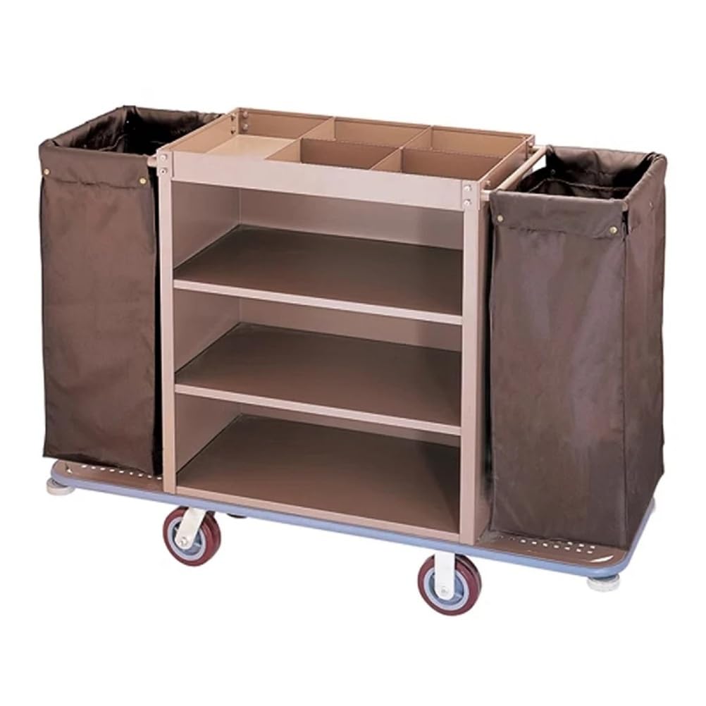 Carrello per Hotel, Carrello per la Pulizia, Carrello per la Pulizia con Ruote, per la Governante, Il Custode, Il manutentore, organizzatore di Forniture su Ruote,Bilateral