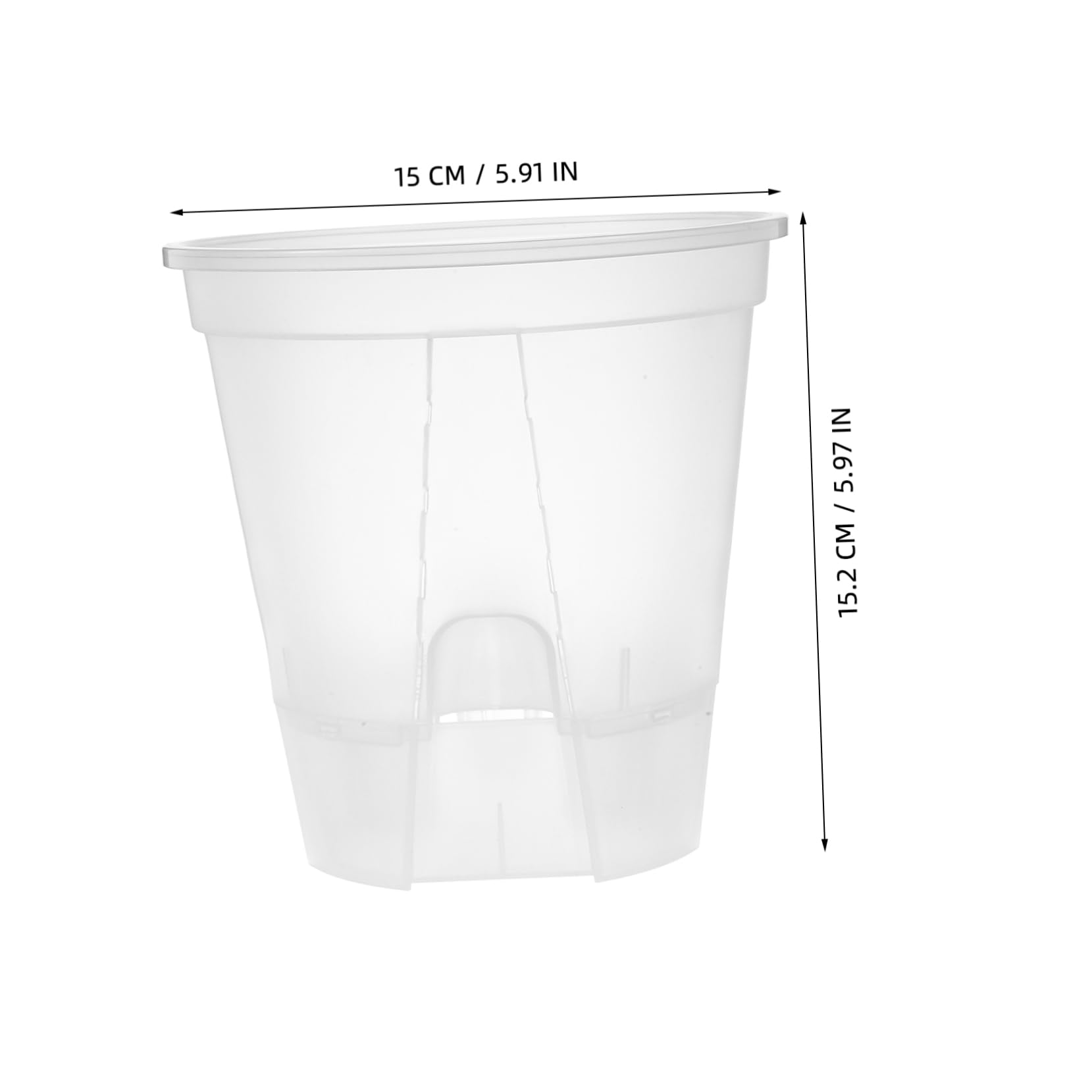 POPETPOP Pots Portables À Drainage Automatique - 6 Pièces en Plastique avec Drainage pour Pépinière