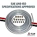 A-Team Performance 3/16 Double-Walled Galvanized Steel Brake Line Roll Kit - 25 ft, .028 in wall - Corrosion-Resistant Hydraulic Brake Line & Trailer Tubing - 16-Piece Fitting Set