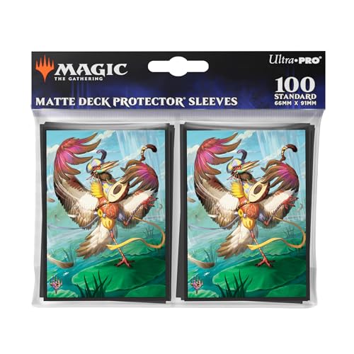 Ultra Pro Magic The Gathering: Bloomburrow 100ct Deck Protector® MTG Sleeves Featuring Zinnia, Valley's Voice, Protect and Store MTG Cards, Standard Size Card Sleeves