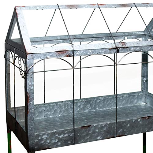 ️Esschert Design Gewächshaus mit auf Ständer 114 cm Metall Glas Deko