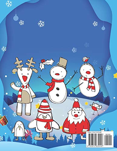 Christmas Activity book For Kids: Fun Children’s Christmas Gift or Present for Toddlers & Kids - 50 Beautiful Pages to Color with Santa Claus, Reindeer, Snowmen & More! image 4