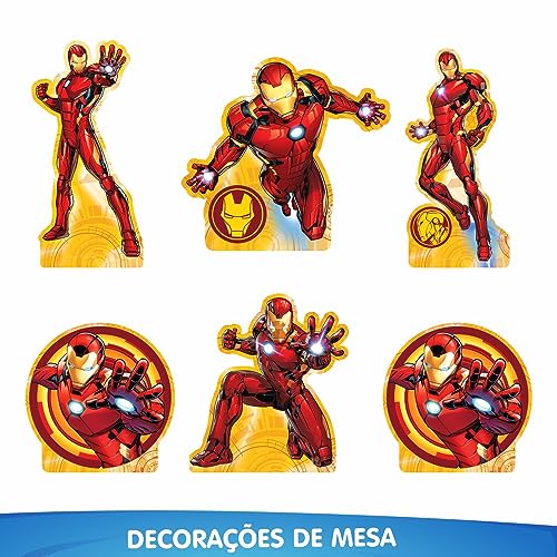 Kit Festa Fácil Homem de Ferro Decoração Aniversário