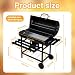 Large Charcoal BBQ Grill Smoker Barrel Barbecue Heavy-Duty Outdoor Grill