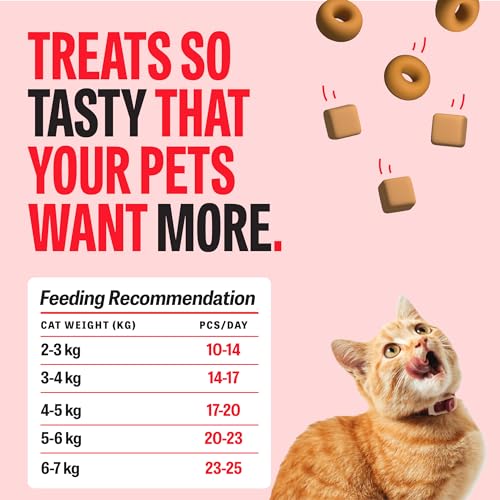 Image of Petcrux Cat Treats Gift Box for All Life Stages, Nutritious & Delicious, Chicken & Mutton Flavour, Rich in Protein, Perfect for Training, Rewards & Snacks, Human Grade Ingredients, Pack of 4,70gm Each
