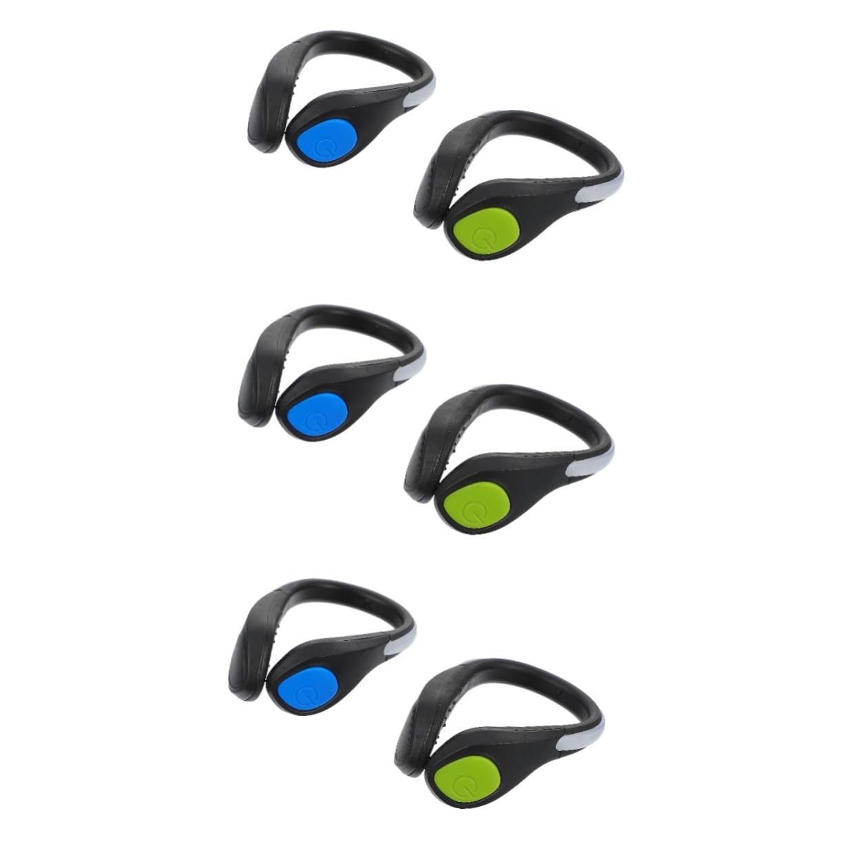 Kisangel 6 Piezas Zapato Luminoso Clip De Luz Luces De Advertencia del Zapato Pinzas para El Talón Clip De Zapato Linterna Led Noche para Correr Abs Anillo De Cadena Mascota