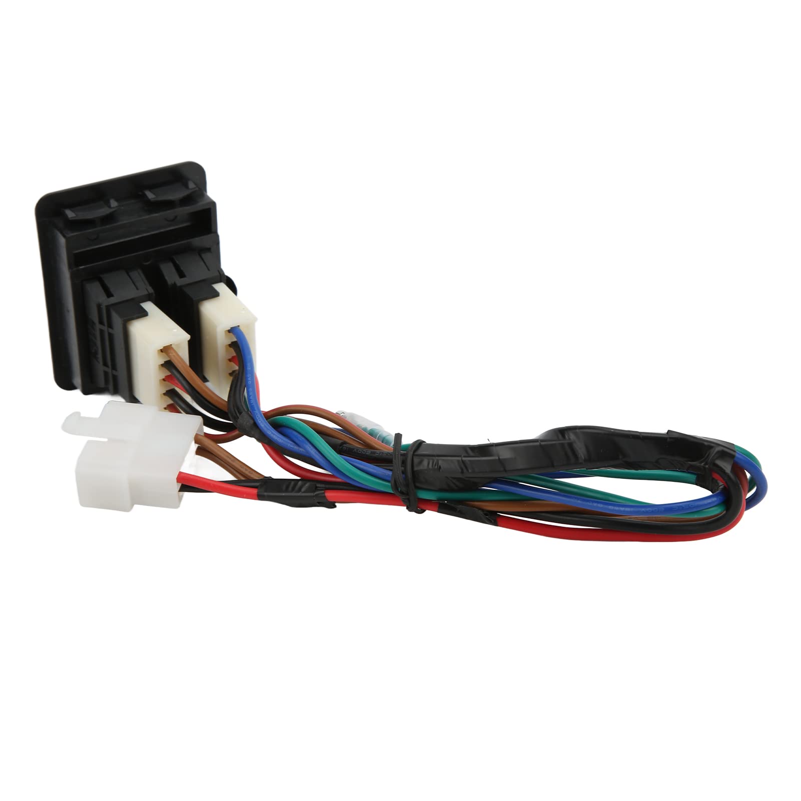 aqxreight Interruttore Alzacristallo Elettrico per Auto, Kit Regolatore Interruttore Alzacristallo Elettrico Universale da 5 Pezzi con Cablaggio per 2 Porte