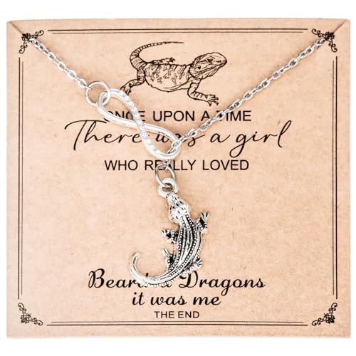 Kivosliviz Bearded Dragon Necklace for Women ...