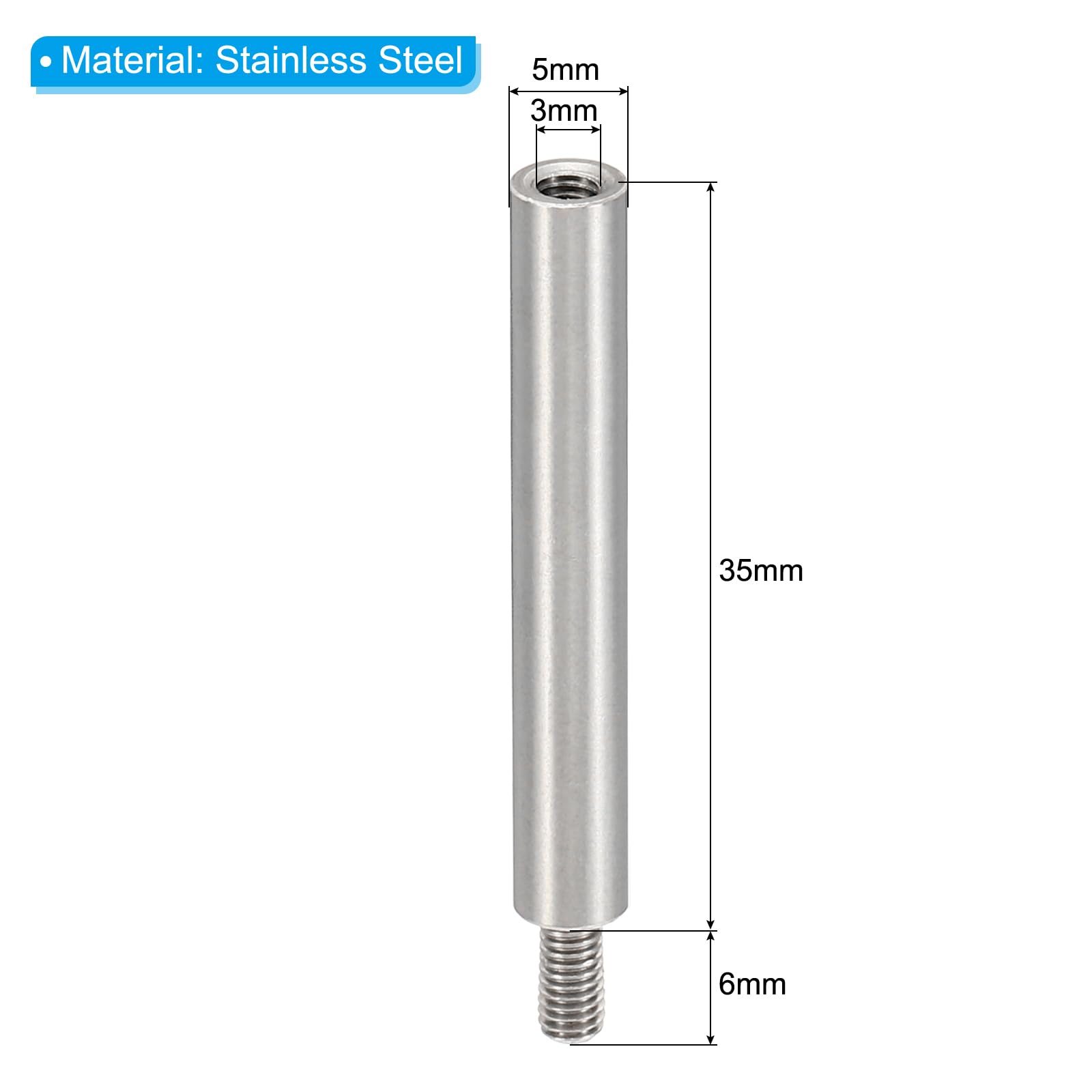 PATIKIL 12pcs M3 Standoffs - Image 2