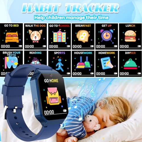 Tywop AX40-1 Smart Watch For Kids Age 6-12 Girls Toys With 26 Games Music Player 1.69 Inch Hd Touchscreen Video Camera Metal Case Educational Storybook Words Learning Card Toddler Watches Birthday Gifts thumb #6
