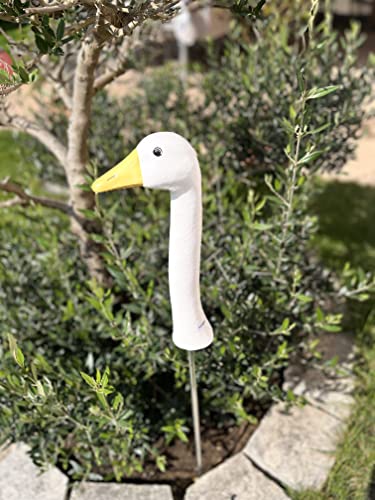 Gartenstecker Gänsehals "1 Keramik-Gänsehälse in weiß" das Original von Tangoo Cover