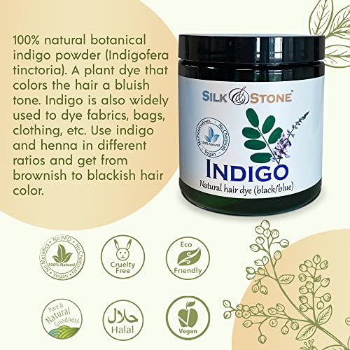 Polvo puro de índigo para cabello, 100 gramos miniatura 3