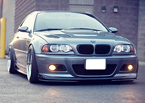 Ijdmtoy One Pair Yellow Lens Fog Lights Foglamps W/Halogen Bulbs Compatible With 2001-2005 Bmw E46 M3, 3 Series W/M-Tech Bumper Or 1999-2002 Bmw E39 M5 (Oem # 63 17 7 894 018, 63 17 7 894 017) #TOP5