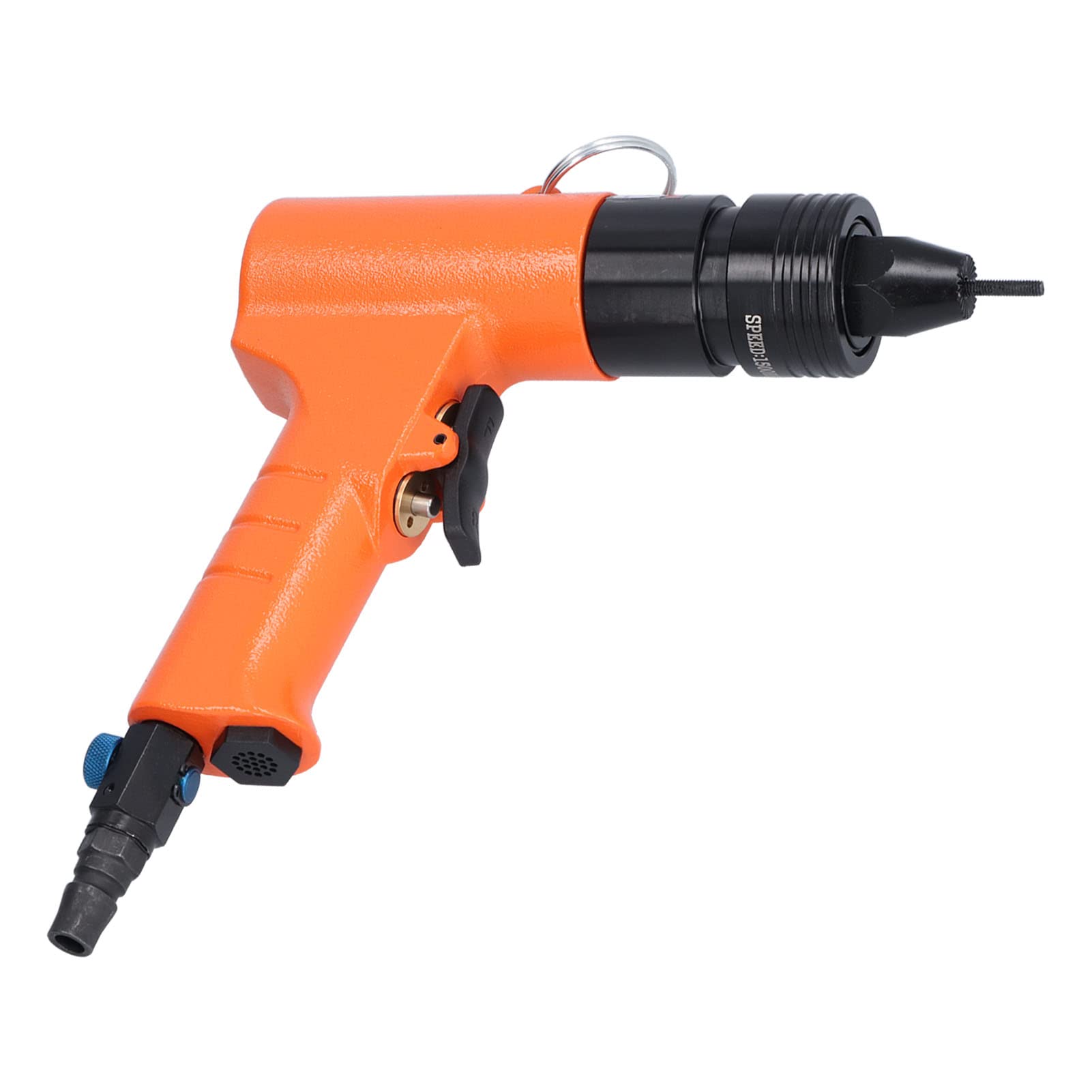 Pistola Neumática para Tuercas de Remache, Remachadora Neumática Autoblocante de Alta Precisión de 1500 RPM, Remachadora de Aire Automática con Puntas de Reemplazo Rápido para Placas de Metal,