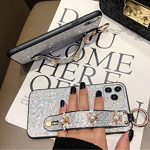 Lntech Luxury Protector Case With Stand Holder Hand Strap Compatible With Iphone 12 Pro Max(Iphone 12 Pro Max-White) #TOP6