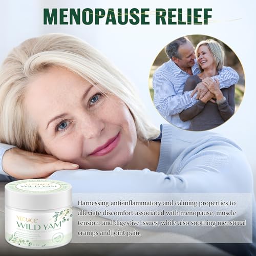 Wild Yam Cream for Hormone Balance Natural Organic Wild Yam Cream for Menopause Relief Hot Flashes & Night Sweat Decreased - Image 2