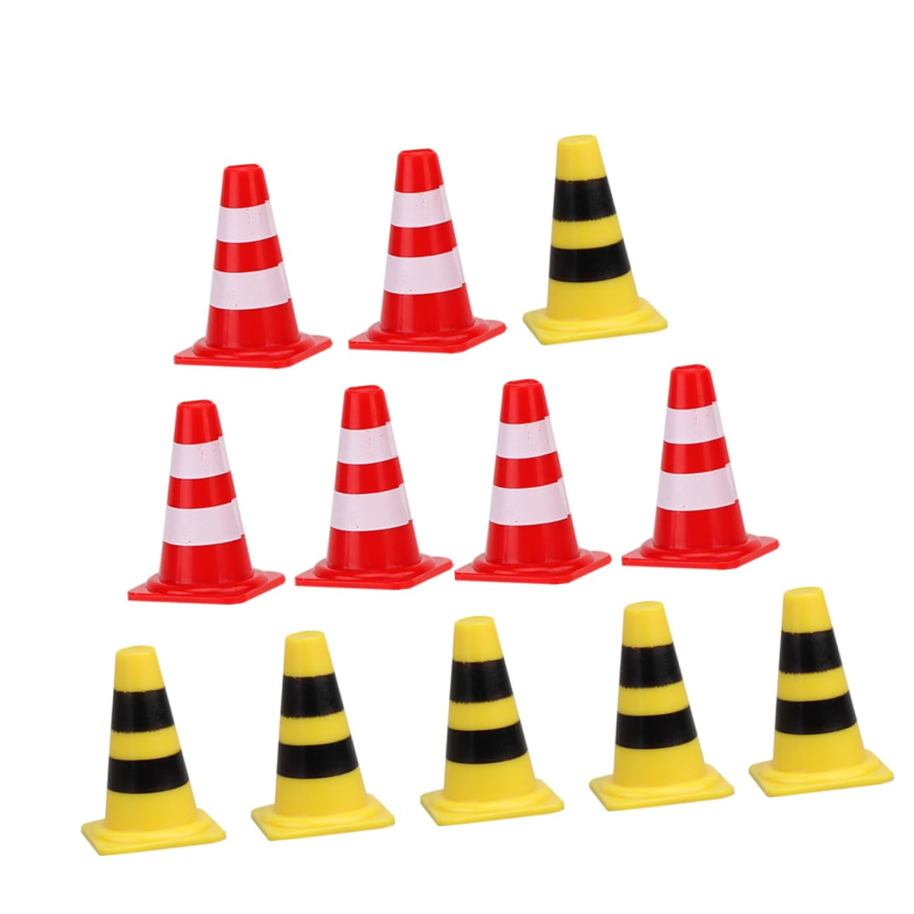 KOMBIUDA 30pcs Traffic Sign Toys Set for Boys and Girls Mini Roadblock Models Bright Signs for Playtime Learning