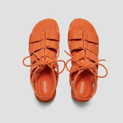 VIVAIA Heidi Round Toe Summer all-match Strap Wedge Sandals