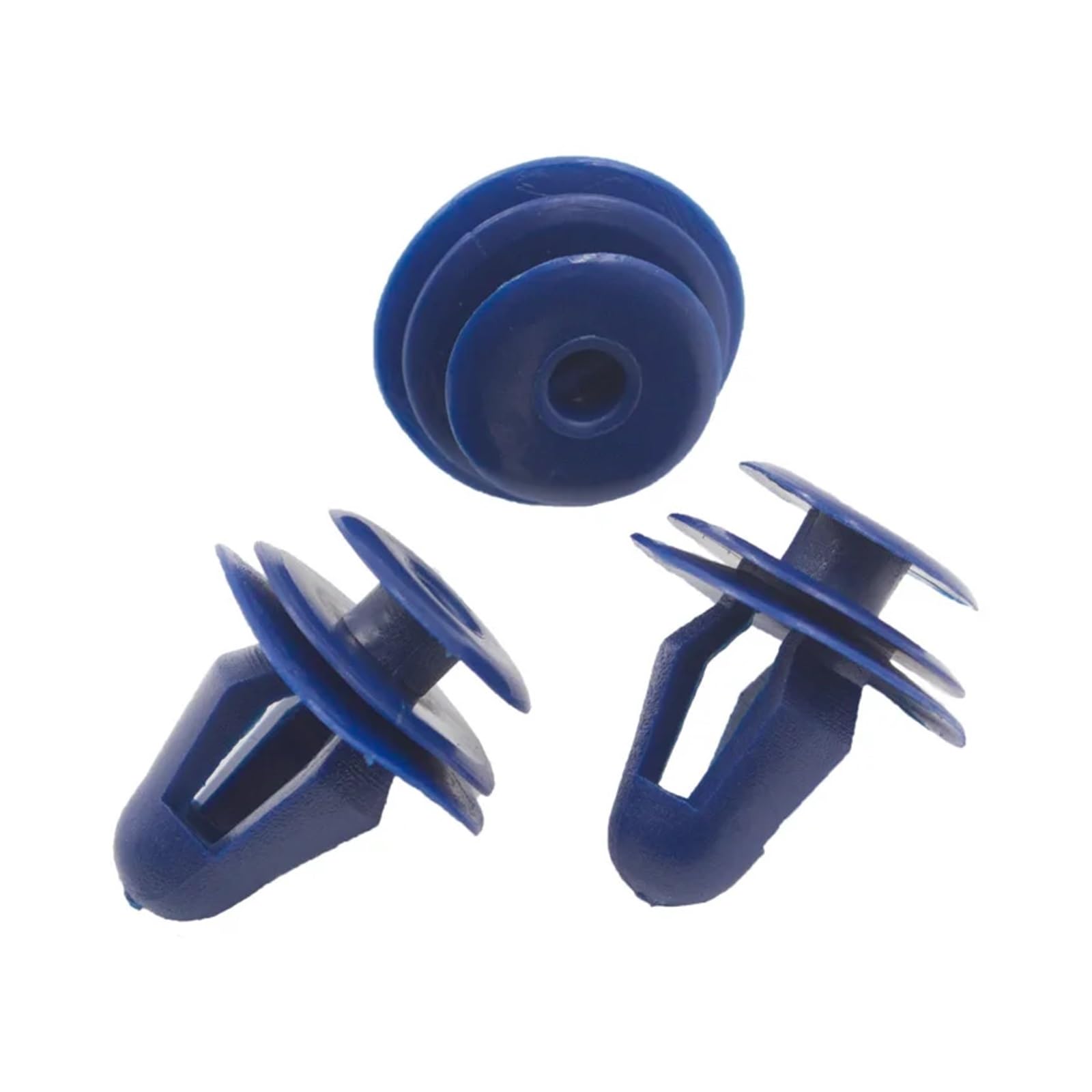 KXFVYNE 50PCS Auto Door Panel Clips Fixing Fastener 9mm Hole Car Interior Trim Card Clip Rivet(Blue 50PCS)