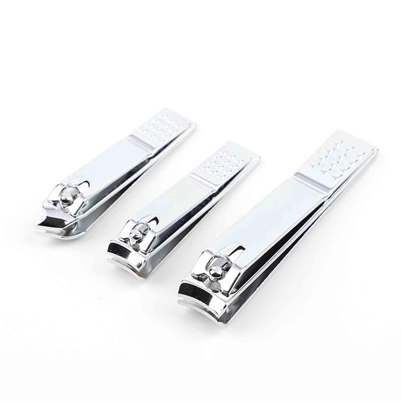 Cortauñas Pies Nail Cutter Alicate Cortauñas Alicates Uñas Pies Corta Uñas Adulto Profesional Uñas Gruesas Kit Acero Carbono Juego De 3 Piezas Mango Cómodo (silver)