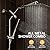 Veken 10" Luxurious Brushed Nickel All Metal Rain Shower Head with Handheld Spray Combo, High Pressure Rainfall Square Shower Heads with Extension Arm, Wide Dual Showerhead, Bathroom Accessories
