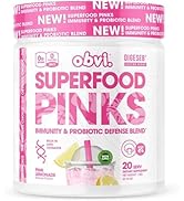 Obvi Superfood Pinks Probiotic Blend, Rich in Antioxidants with a Digestive Enzyme Blend, Keto, G...