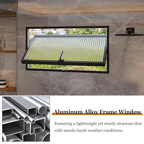 Ventana rectangular de aluminio para iluminación natural y ventilación con vidrio 4