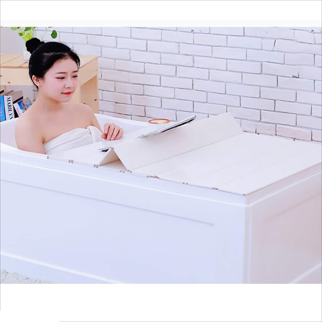 Cubierta de bañera plegable de PVC antipolvo y aislamiento térmico en tamaño de 165x80 cm