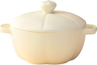 Cuenco Grande de Porcelana y cerámica para Ramen con Tapa y Soporte para teléfono. Cuenco para Sopa Pho/Udon/Miso, Cuenco Hondo para Sopa con asa, Color Blanco, 25 x 15 cm, 1400 ml
