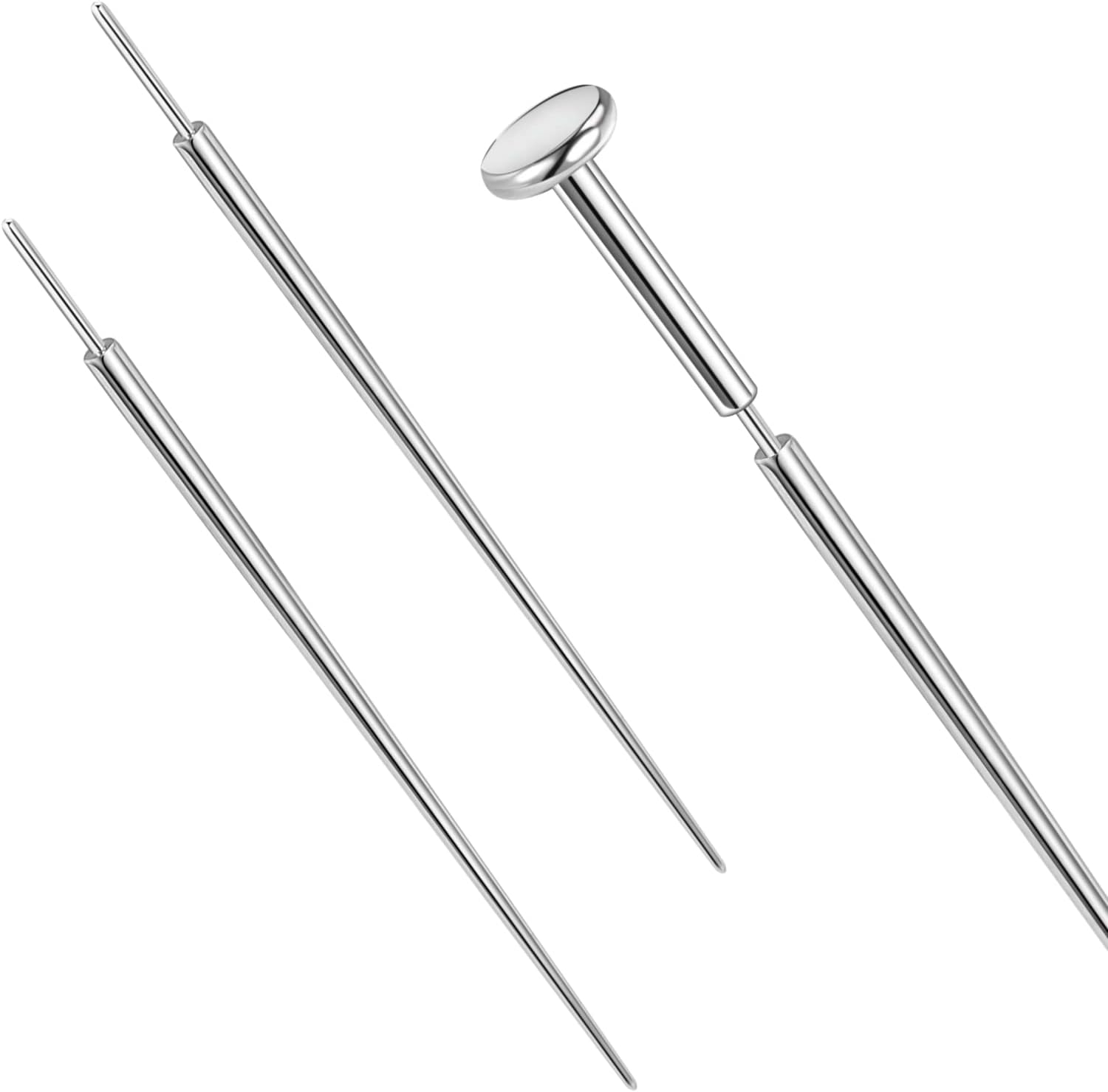 14g/16g/18g/20g ASTM F136 Titanium Piercing Kit Taper Insertion Pin for Threadless Push In Tragus Helix Lip Nose Helix Piercing Jewelry Cartilage Earrings Labret Studs Nose Stud Stretcher