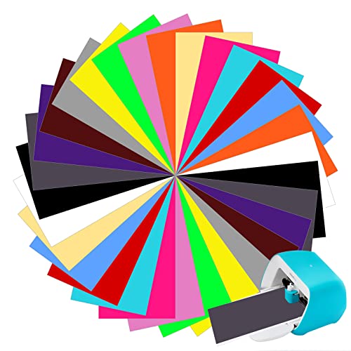 Bocguy 30PCS Smart iron on para Cri-cut Joy, 14cm*30.5cm Vinilo Textil Termoadhesivo, Vinilo Termoadhesivo Textil para DIY Camisetas y Más Telas