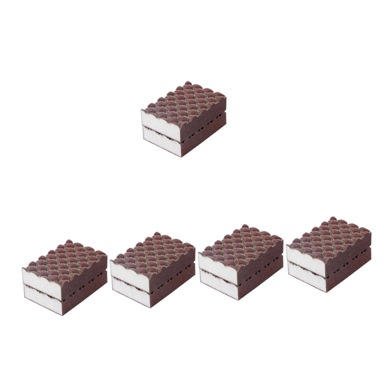 Didiseaon 5 Set Smeriglio Di Squame Di Pesce Spugna Per Piatti in Pietra Spugna Per Piatti Multifunzione Spugne i Spugnette i Piccola Per Strofinare Wok 2 Pezzi * 5