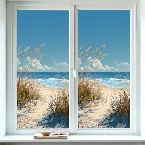 Película para ventana decorativa Seaside 39.37x17.51 in miniatura 3