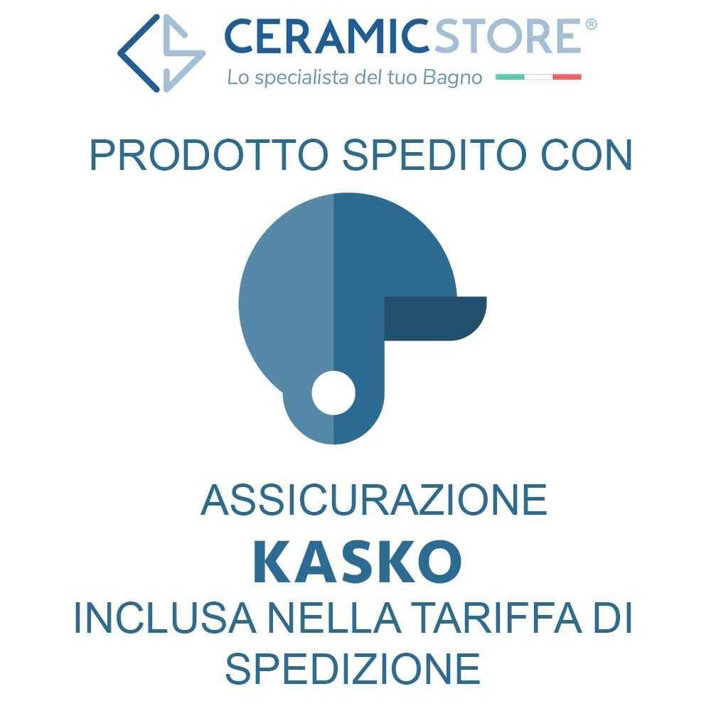 BOSSINI serie C54001 Duplex doccia Zen con supporto incasso attacco conico girevole e flessibile ottone doppia aggraffatura cm 150.